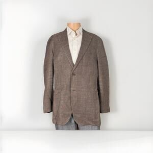 Suitsupply Havana VBC Brown Silk Linen Sportcoat 44 US Men’s Jacket Summer